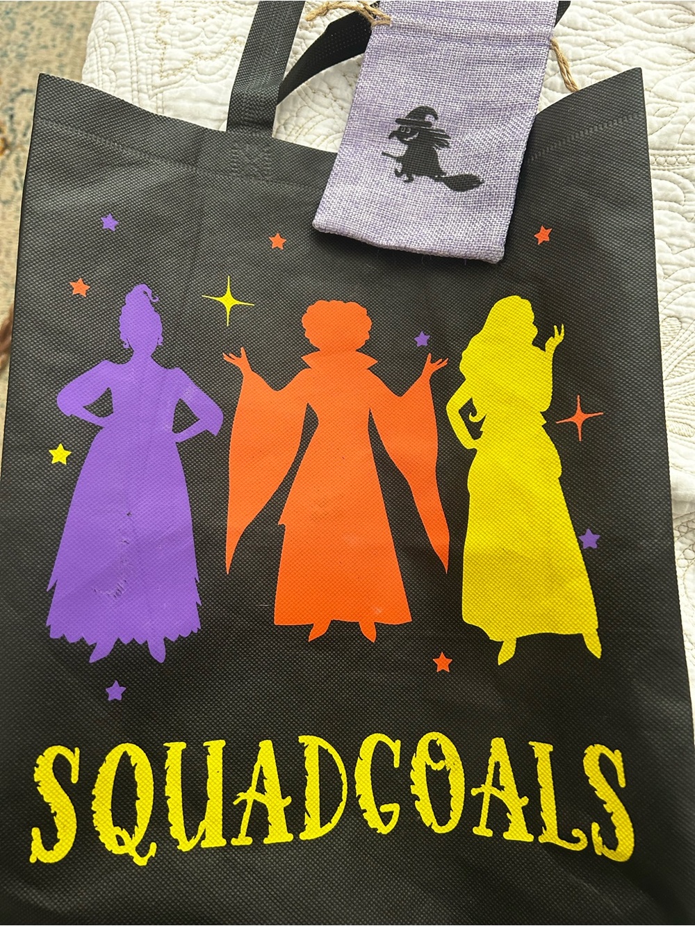 Hocus Pocus reusable bag and bonus jewelry pouch